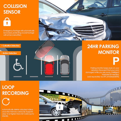 Rexing V2 Pro AI Dash Cam with 3 Channel Recording - Front, Cabin & Rear