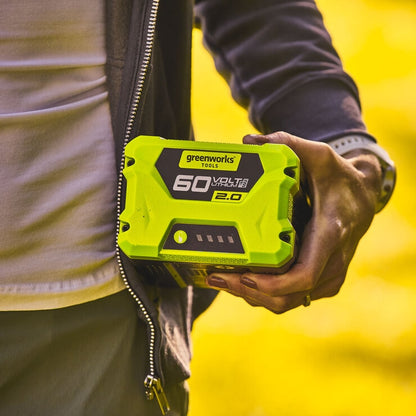 Greenworks 60V Charger and 2Ah Battery