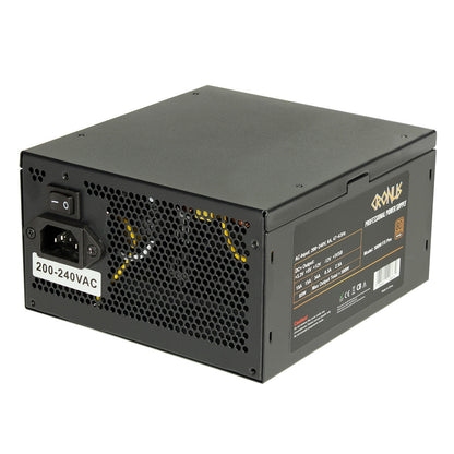 CRONUS 500ATV FX PRO 500W PSU, 140mm Silent Cooling Fan, 80+ Bronze, Non Modula