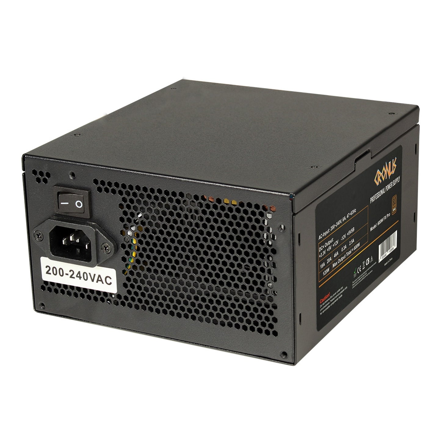 CRONUS 600ATV FX PRO Power Supply Unit, 80 PLUS Bronze, Non Modular 600W PSU