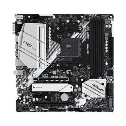 ASRock B550M Pro4 AMD AM4 Socket Motherboard, Micro-ATX DDR4 M2 LAN HDMI