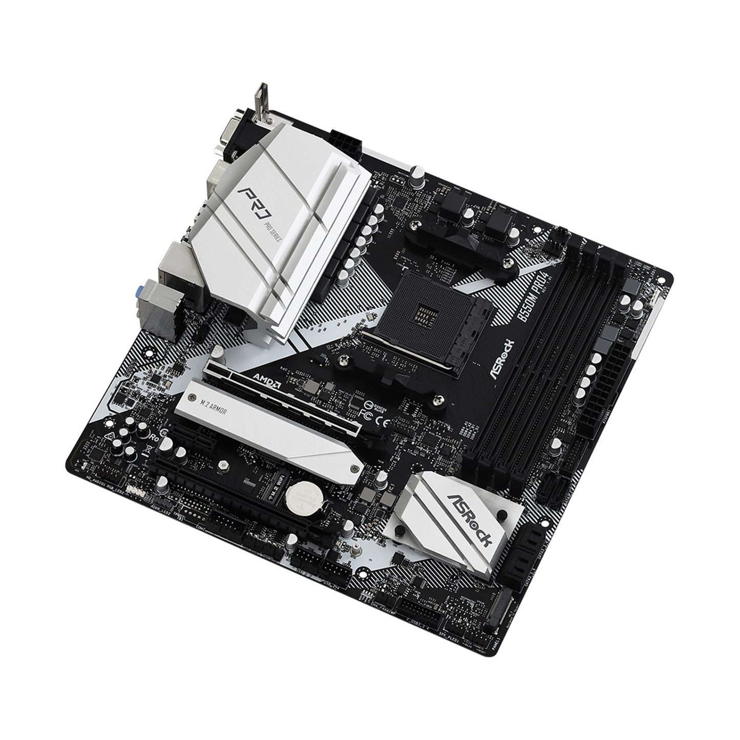 ASRock B550M Pro4 AMD AM4 Socket Motherboard, Micro-ATX DDR4 M2 LAN HDMI