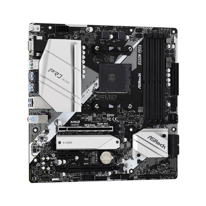 ASRock B550M Pro4 AMD AM4 Socket Motherboard, Micro-ATX DDR4 M2 LAN HDMI