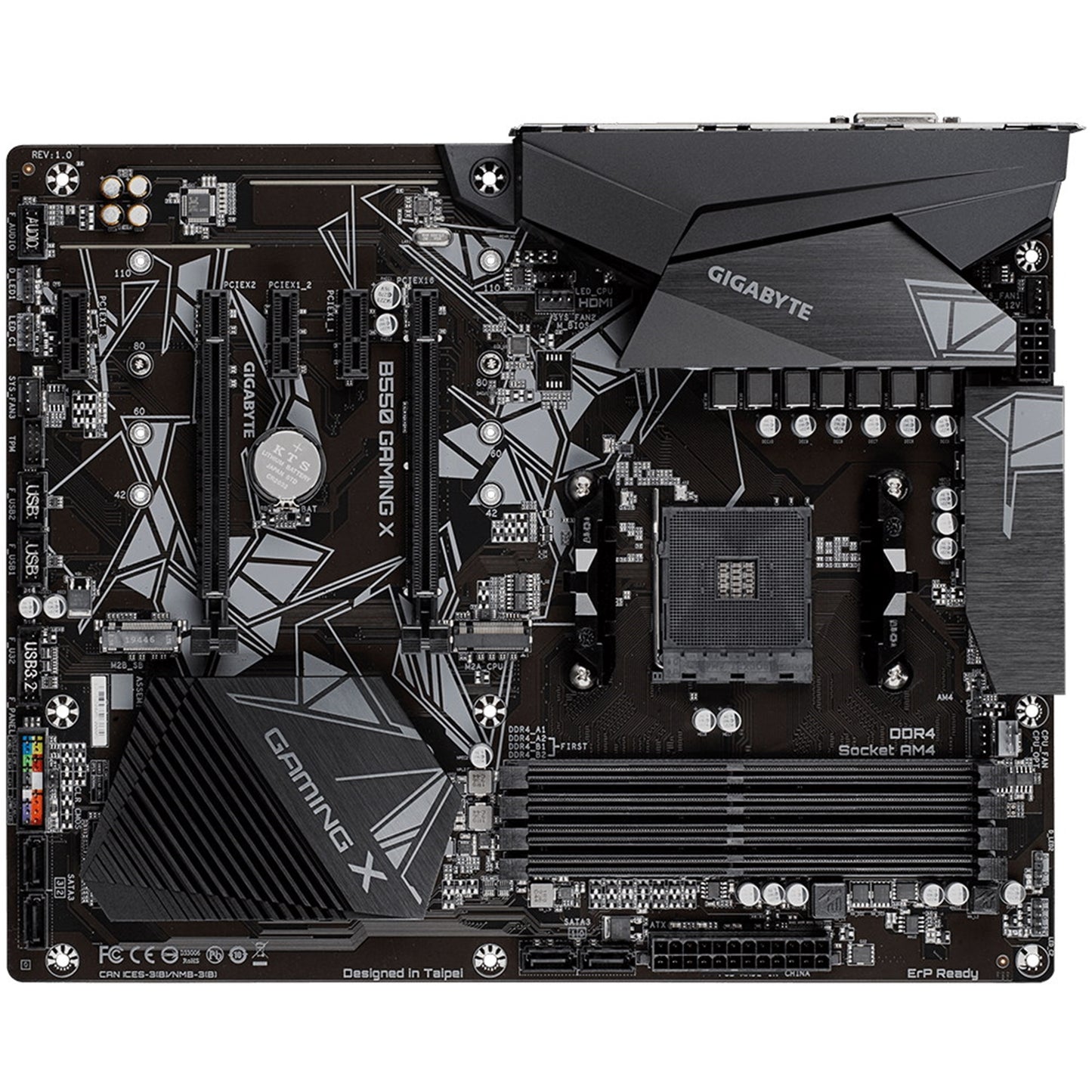 Gigabyte B550 GAMING X V2 AMD AM4 Socket Motherboard, ATX, 4x DDR4 Slots