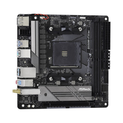 ASRock B550M-ITX/AC AMD AM4 Socket Motherboard, mITX, 2xDDR4, M.2, LAN, WiFi, DP
