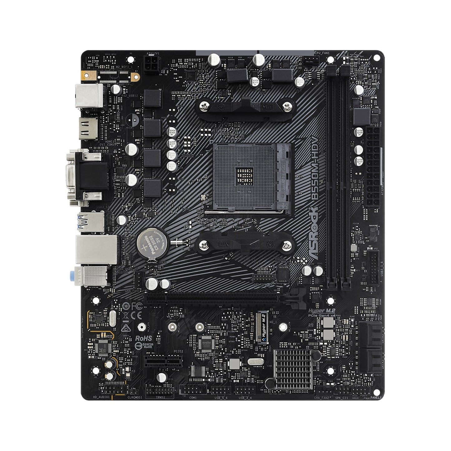ASRock B550M-HDV AMD AM4 Socket Motherboard, Micro-ATX DDR4 M2 LAN HDMI