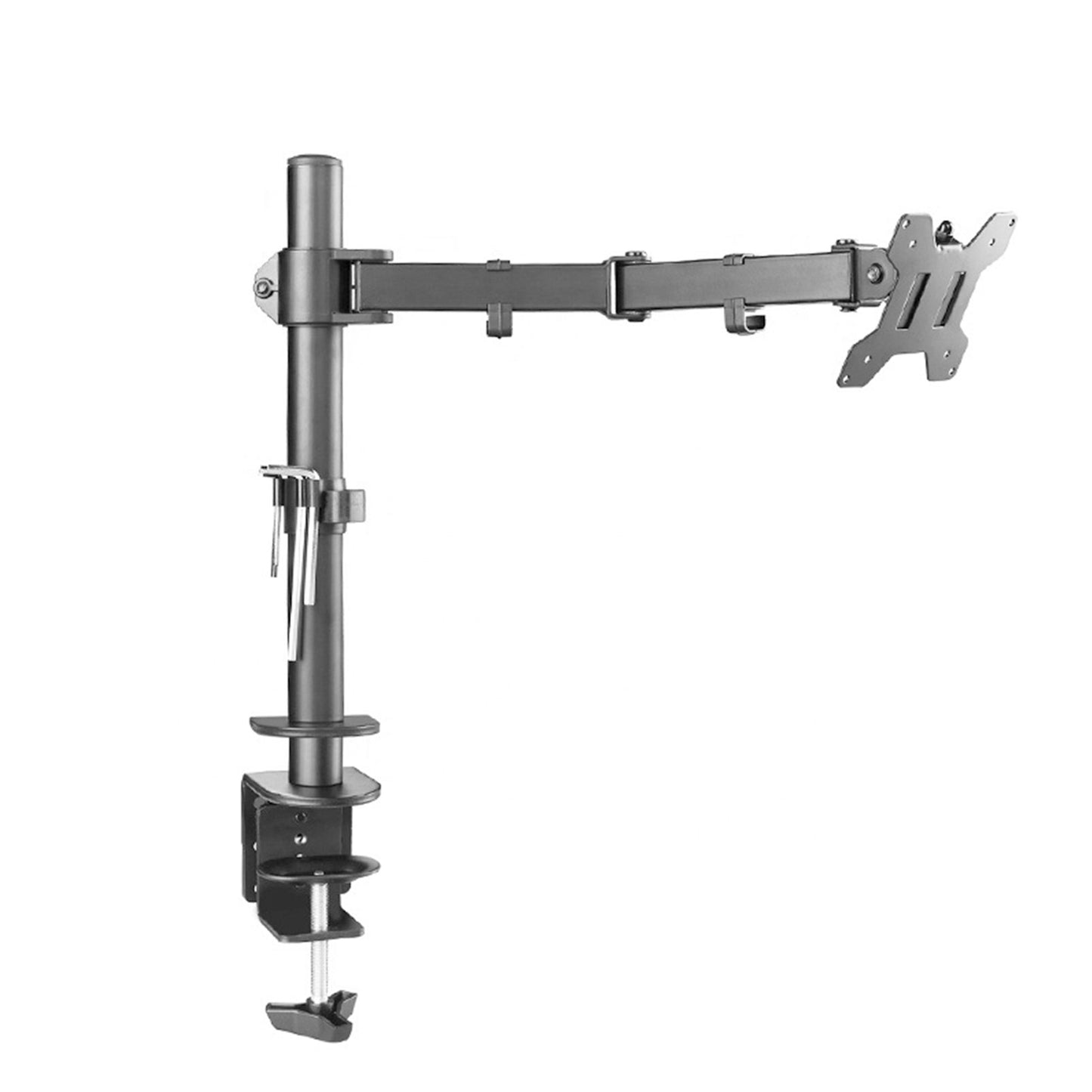piXL Single Monitor Arm, Upto 32 Inch, Desk Mounted, VESA 75x75mm or 100x100mm