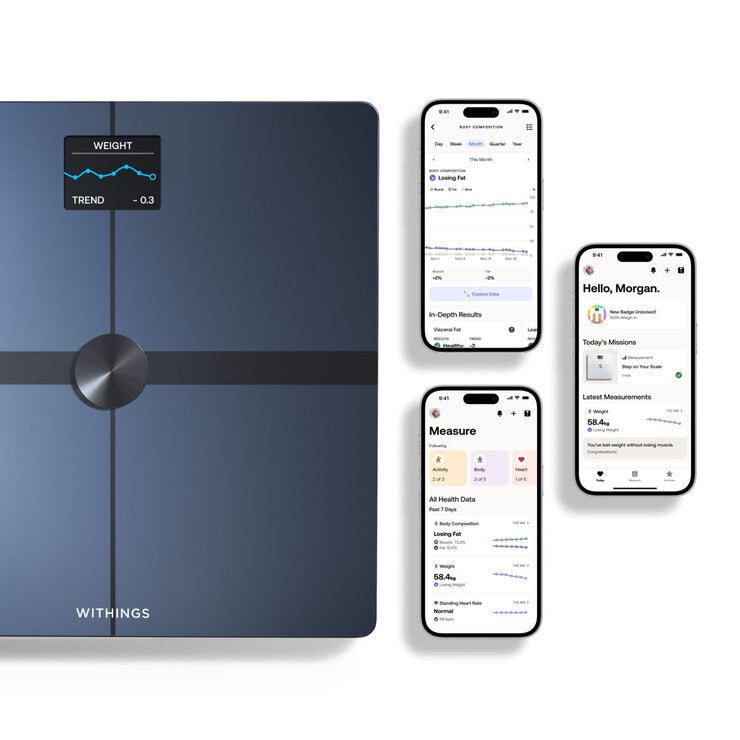 Withings Body Smart Advanced Body Composition Wi-Fi Scale in Black