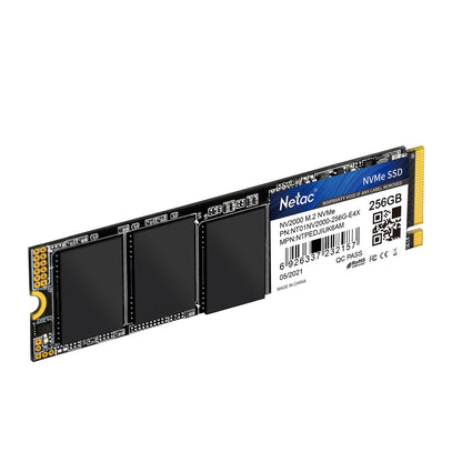 NETAC NV2000 (NT01NV2000-256-E4X) 256GB NVMe SSD, M.2, PCIe Gen3, 2280 SSD