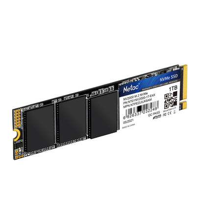NETAC NV2000 (NT01NV2000-1T0-E4X) 1TB NVMe SSD, M.2 Interface, PCIe Gen3, 2280