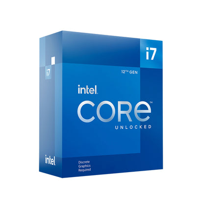 Intel 12th Gen Core i7-12700KF 12 Core Processor 20 Threads, 3.6GHz-5.0GHz, 25MB