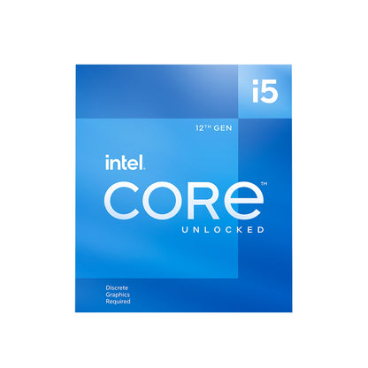 Intel 12th Gen Core i5-12600KF 10 Core Desktop Processor, 3.7GHz, 20MB Cache