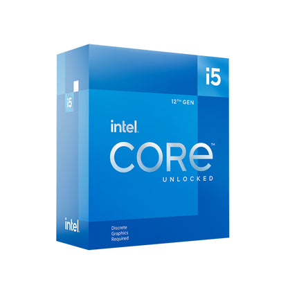 Intel 12th Gen Core i5-12600KF 10 Core Desktop Processor, 3.7GHz, 20MB Cache