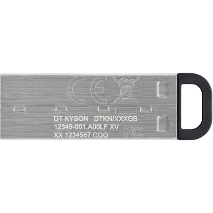 Kingston DataTraveler Kyson 128GB USB 3.2 Capless Metal USB Flash Drive