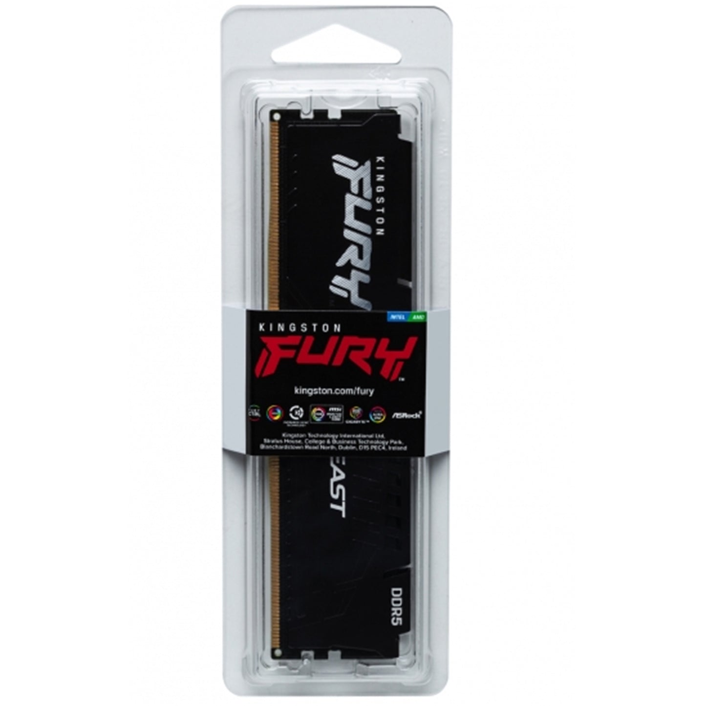 Kingston FURY Beast KF552C40BB-16 16GB DDR5 Gaming Memory 5200MHz Heatsink