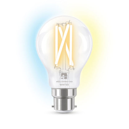 4lite WiZ Connected B22 Clear Filament Smart Bulbs, Pack of 2