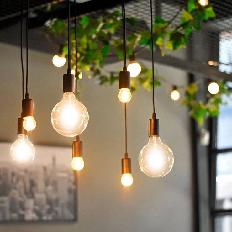 4lite WiZ Connected E27 Amber Filament Smart Bulbs, Pack of 2