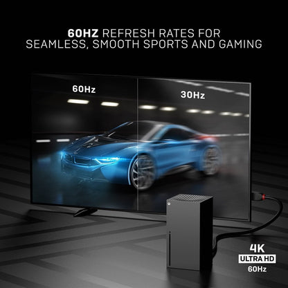 Lindy 36472 2m HDMI (M) 2.0 High Speed Black Line 4096x2160@60Hz Cable, Black