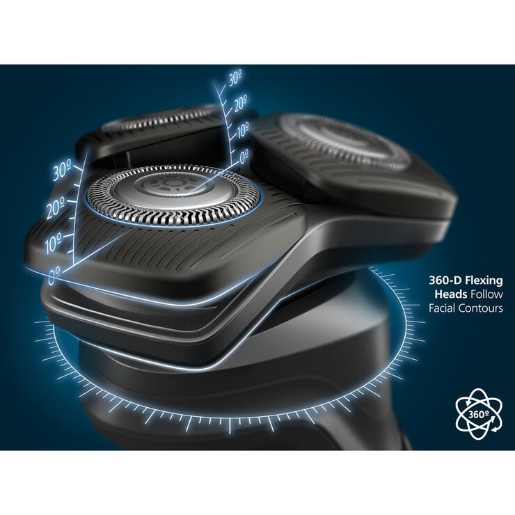 Philips Series 5000 Wet & Dry Electric Shaver with Pop-up & Nose Trimmers & Case