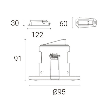 4lite WiZ Connected LED Fire Rated IP65 Down Light White
