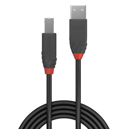 Lindy 36675 5m USB-A (M) 2.0 To USB-B (M) 2.0 Anthra Line 480Mbps Cable - Black
