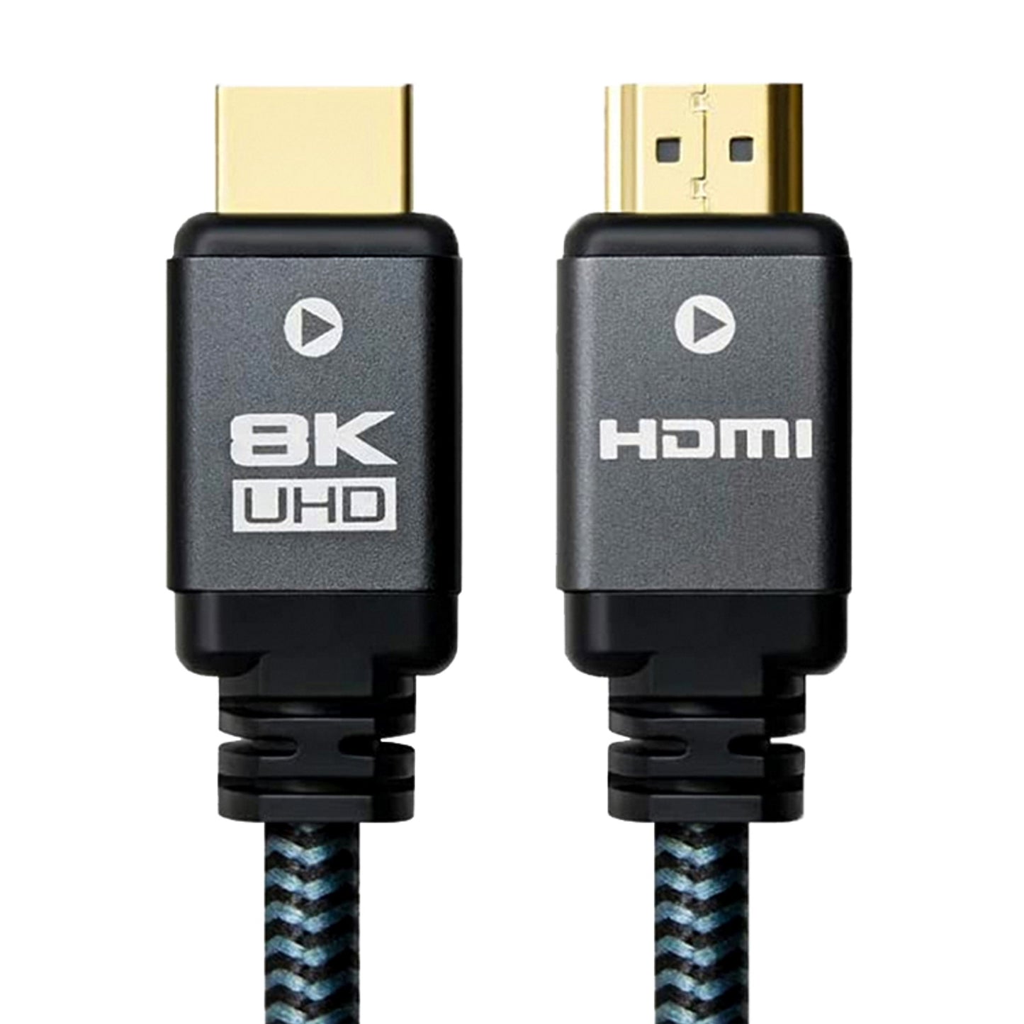 Prevo HDMI-2.1-3M HDMI Cable, HDMI 2.1 (M) to HDMI 2.1 (M), 3m, Black & Grey