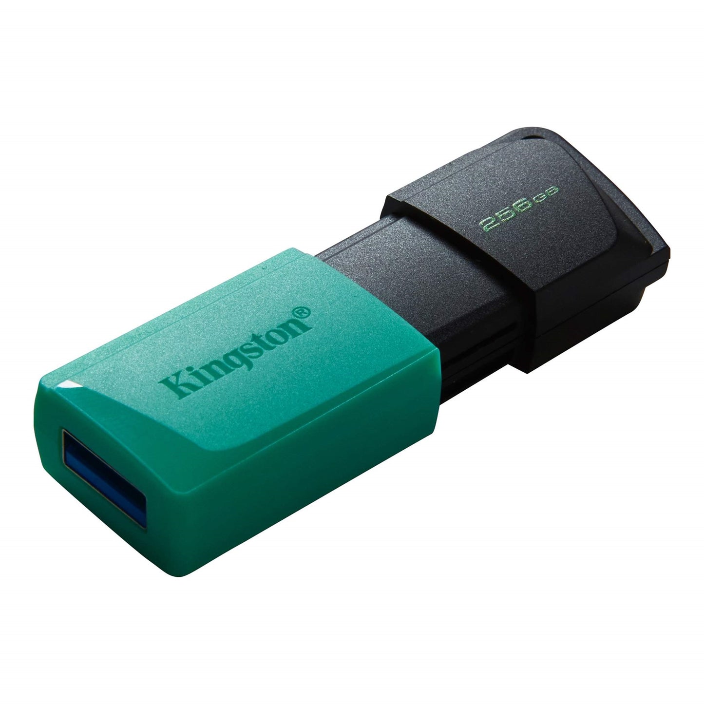 Kingston DataTraveler ExodiaM DTXM/256GB USB Flash Drive, 256GB, Turquoise/Black