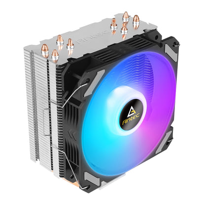 ANTEC A400i Fan CPU Cooler RGB Fan Universal Socket 120mm Neon Light Effect
