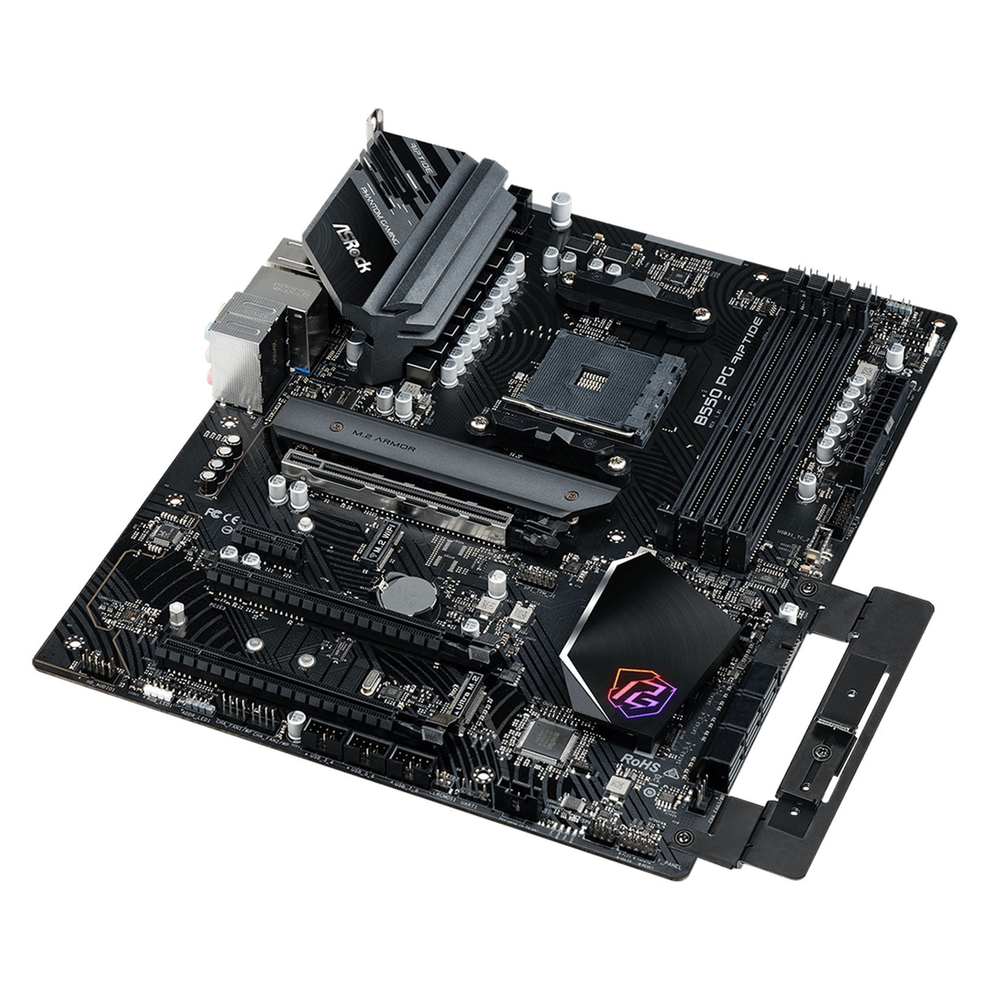 ASRock B550 PG RIPTIDE AMD AM4 Socket Motherboard, ATX, 4x DDR4, 2x M.2, 1x HDMI