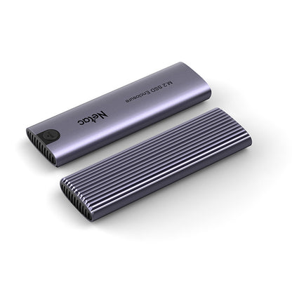 Netac M.2 NVMe/SATA External Enclosure, USB 3.1, 10Gbps, USB C to C, USB C to A