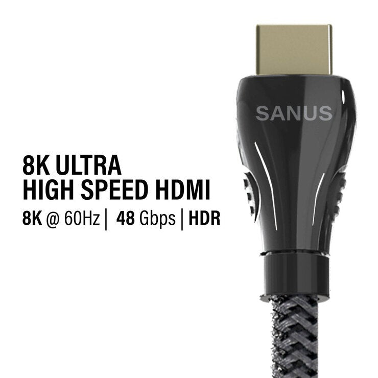 Sanus Preferred 2.1 HDMI Cable, 8K, 3 Metre, Twin Pack