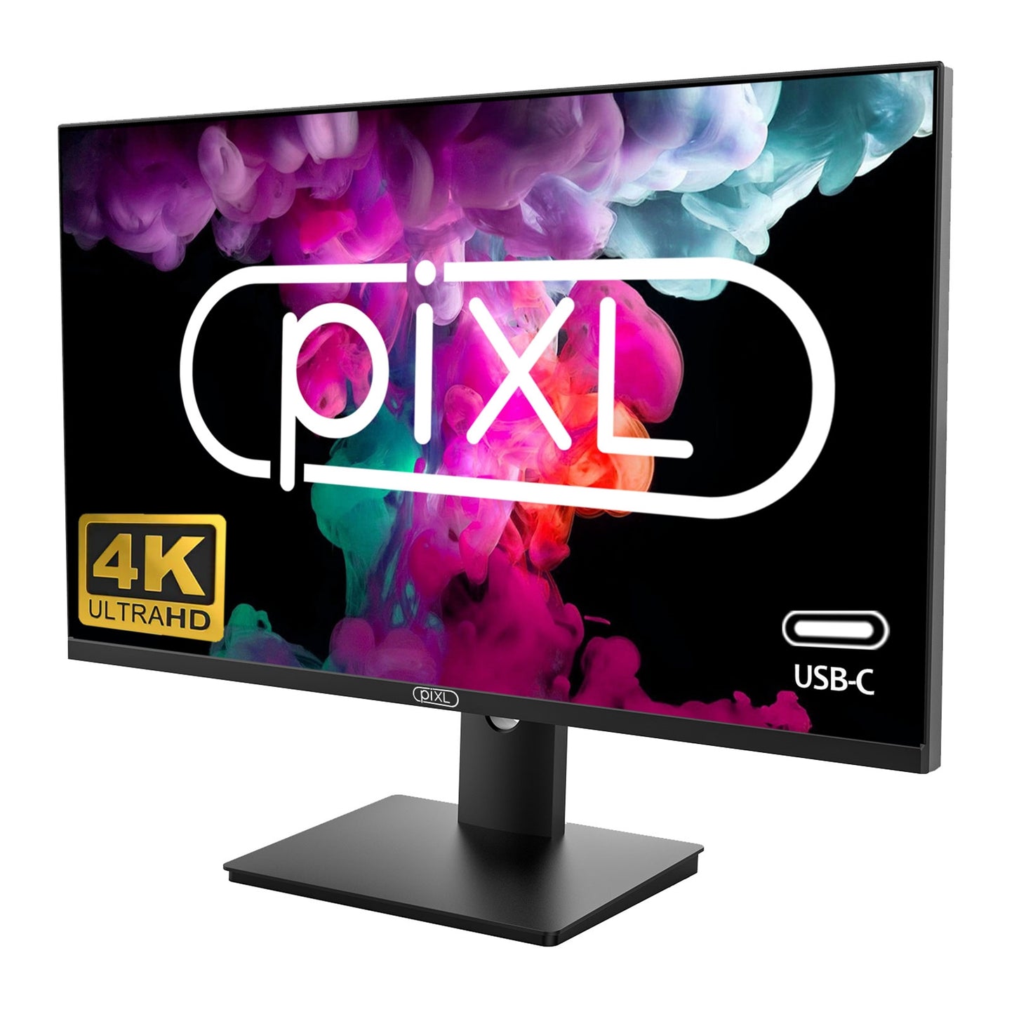 piXL 27 Inch Frameless IPS 4K 60Hz Monitor, LED Widescreen, 5ms Response Rate