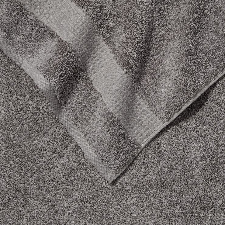Grandeur 100% Cotton Grey Bath Towels, Pack of 2