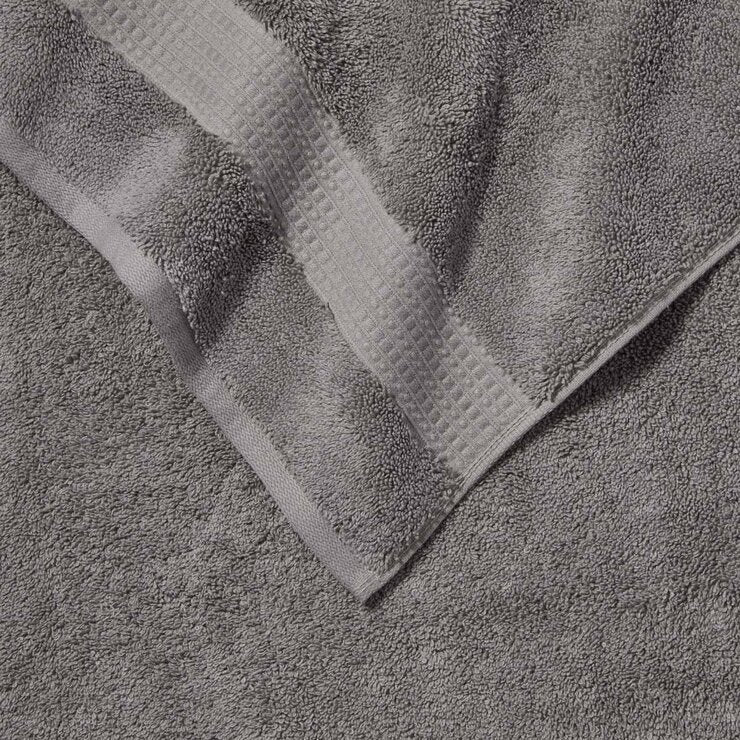 Grandeur 100% Cotton Grey Bath Sheets, Pack of 2