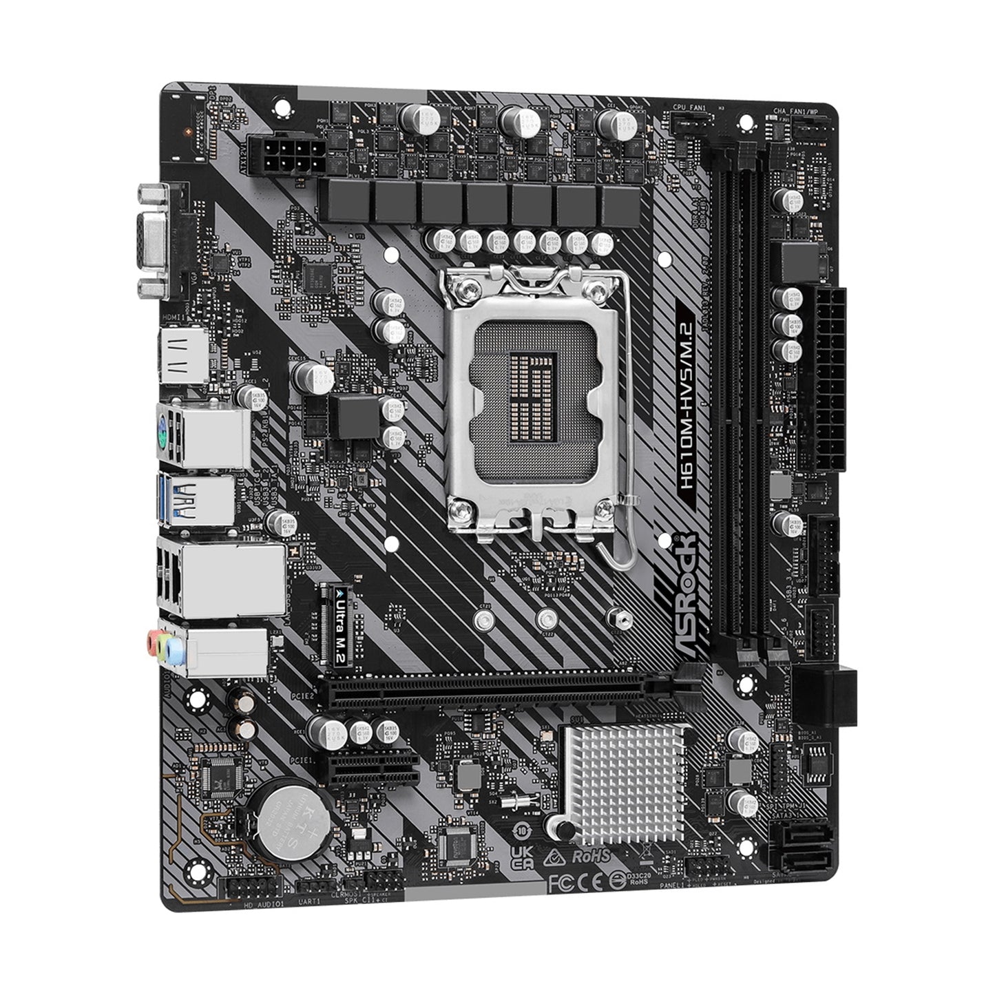 ASRock H610M-HVS/M.2 R2.0 Super Alloy Intel 1700 Socket Motherboard Micro-ATX