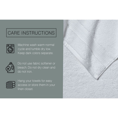 Grandeur 100% Cotton Grey Bath Towels, Pack of 2