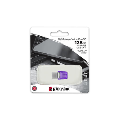 Kingston DataTraveler DTDUO3CG3/128GB 128GB MicroDuo USB OTG Flash Drive