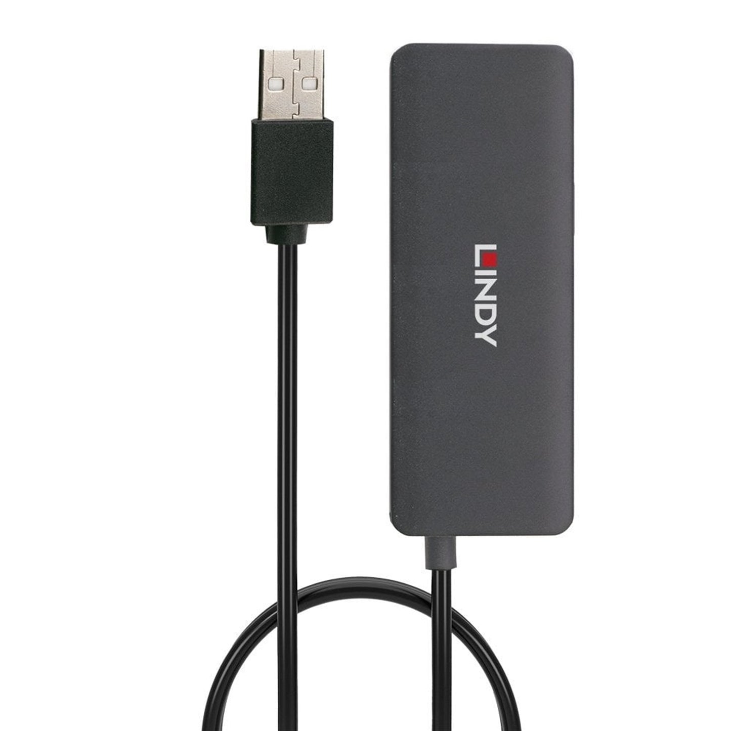 LINDY 42986 4 Port USB Hub, 4x USB 2.0 Type-A (F) Ports, 480Mbps Data Transfer