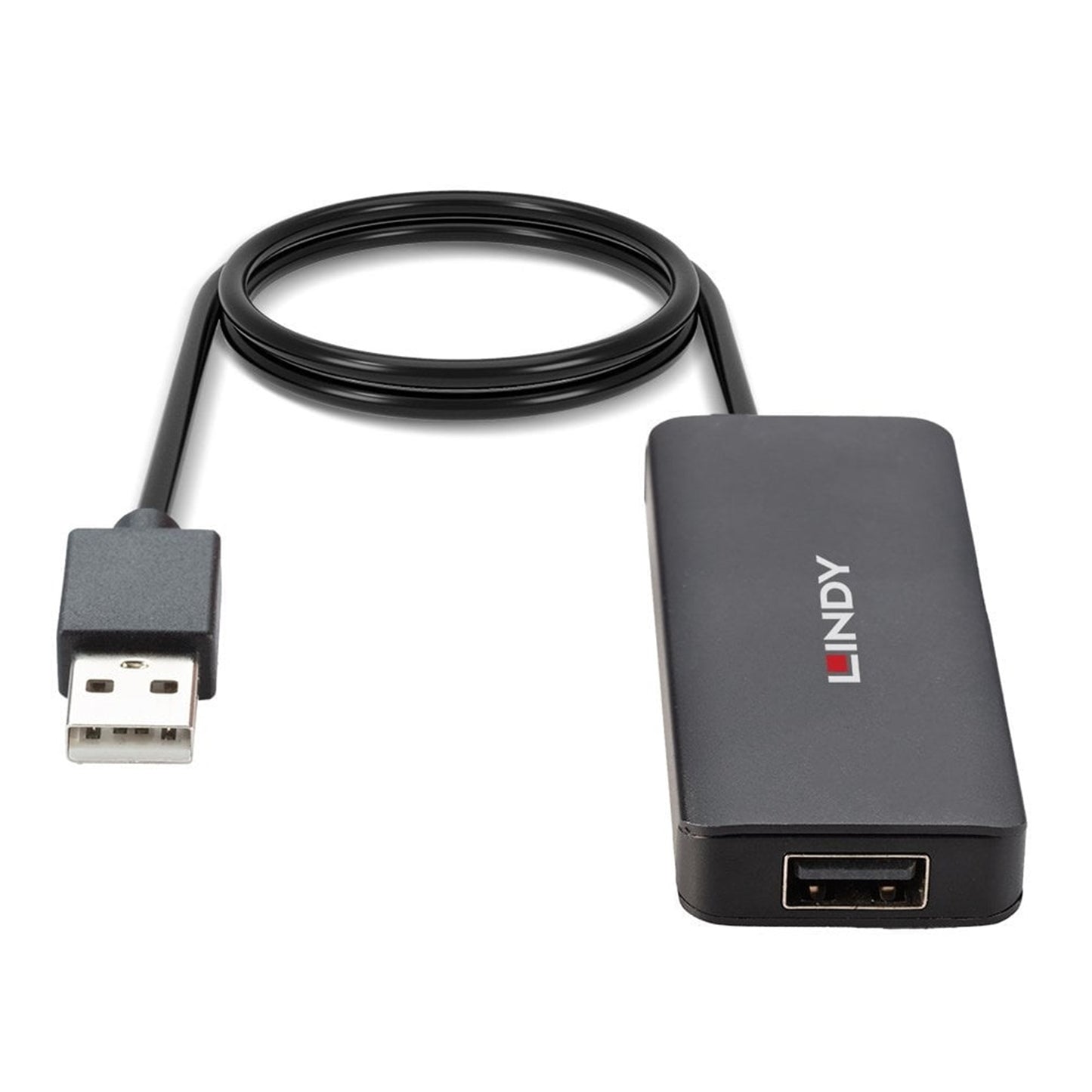 LINDY 42986 4 Port USB Hub, 4x USB 2.0 Type-A (F) Ports, 480Mbps Data Transfer