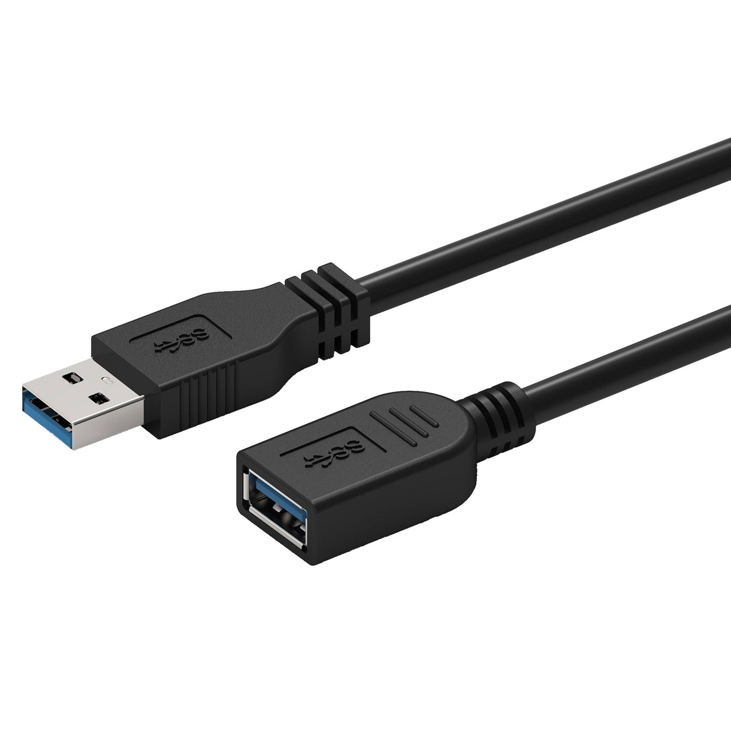 Prevo USBM-USBF-3M USB 3.0 Extension Cable, USB Type-A (M) to Type-A (F) Black