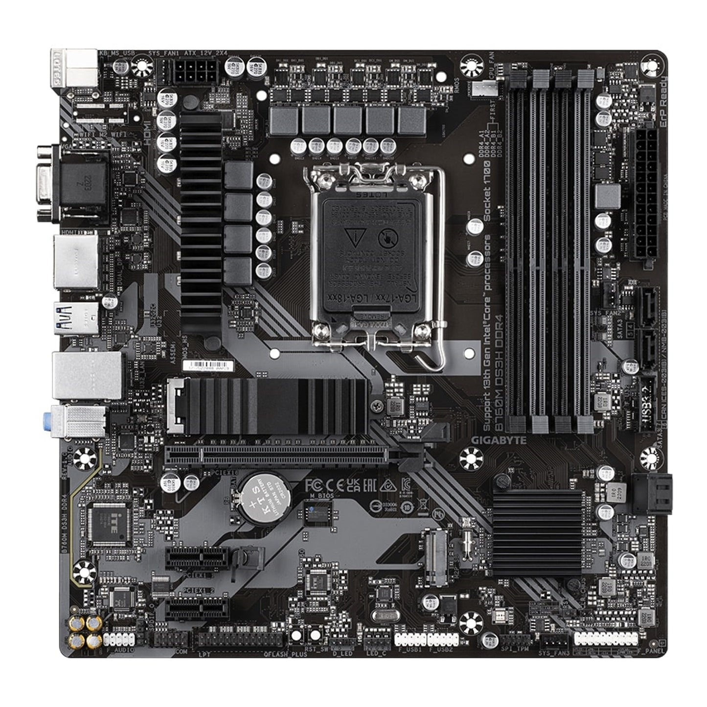 Gigabyte B760M DS3H DDR4 Ultra Durable Intel 1700 Socket Motherboard Micro-ATX