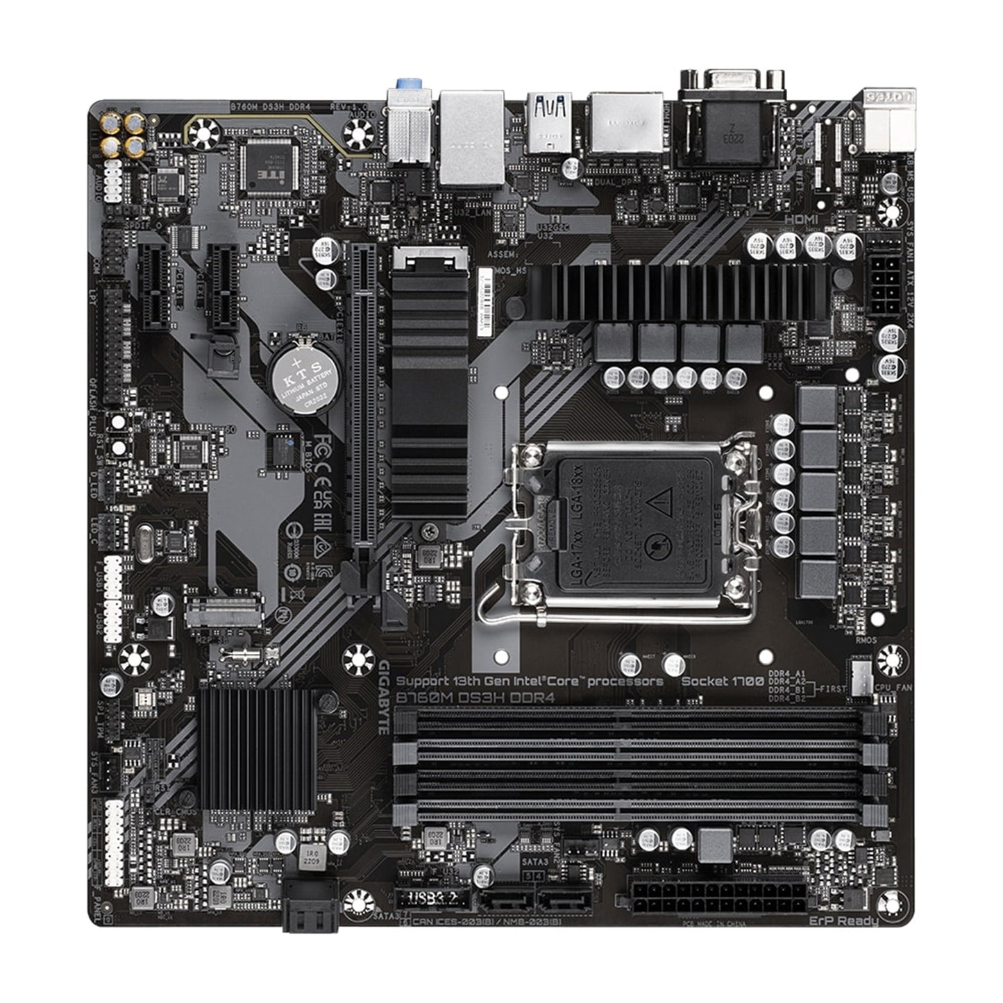 Gigabyte B760M DS3H DDR4 Ultra Durable Intel 1700 Socket Motherboard Micro-ATX