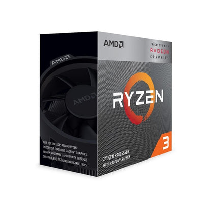 AMD Ryzen 3 3200G 4 Core AM4 Processor 3.8GHz - 4GHz 6MB Cooler Vega 8 Graphics