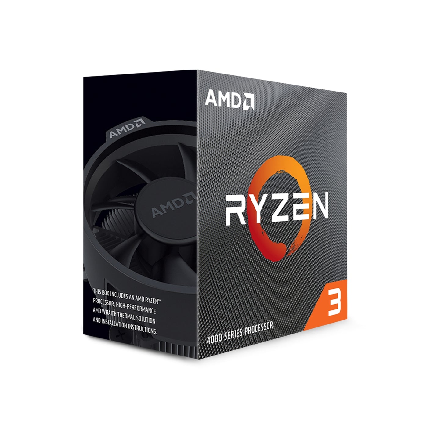 AMD Ryzen 3 4100 4 Core AM4 Processor, 8 Threads, 3.8GHz - 4.0GHz, 6MB, Cooler