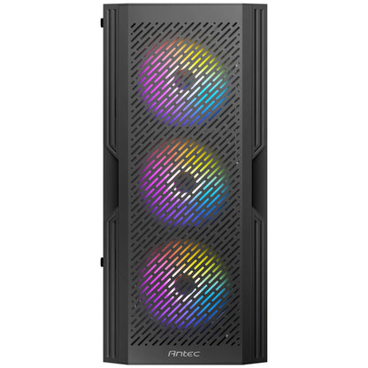 ANTEC AX20 PC Case Black Mid Tower Tempered Glass Side Window Panel