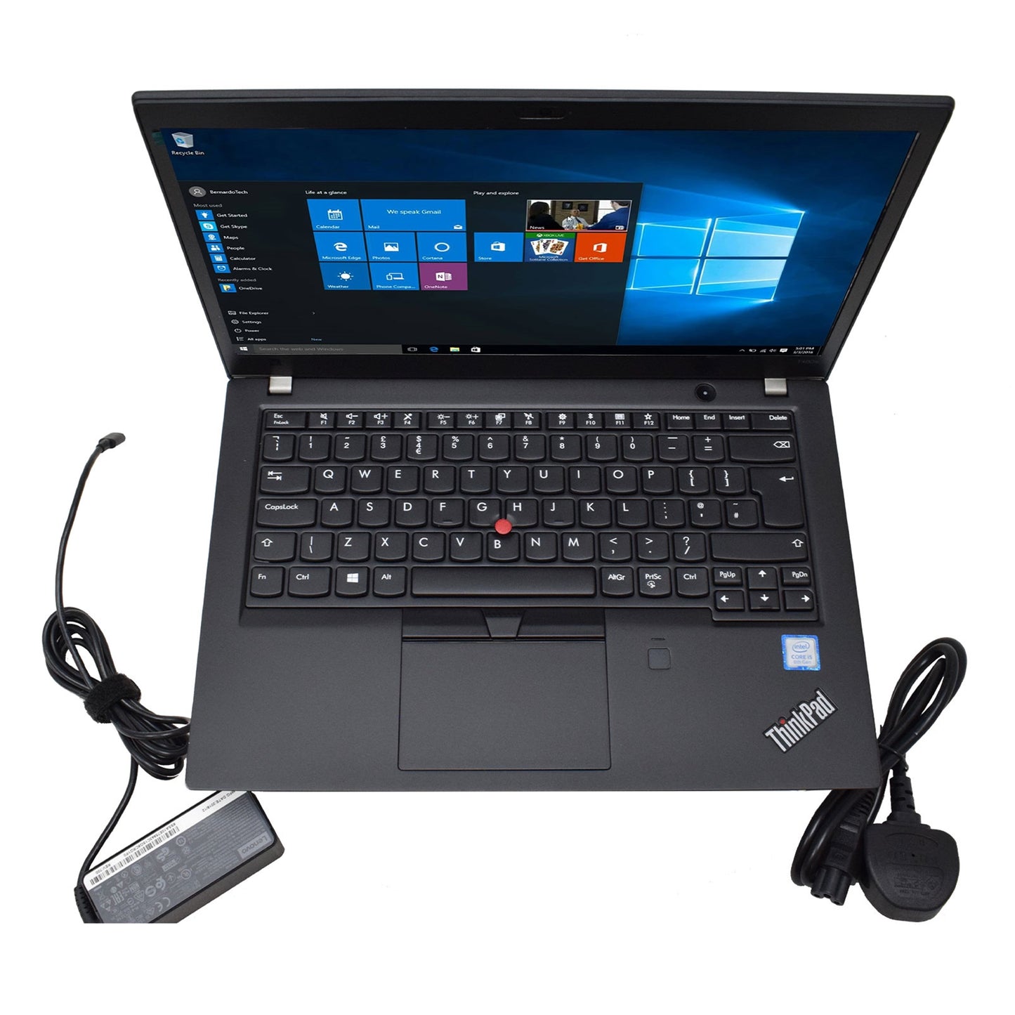 Lenovo ThinkPad T480 Intel Core i5-8250U 8th Gen Laptop, 14 Inch, 8GB RAM, 256GB
