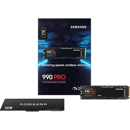 Samsung 990 PRO(MZ-V9P1T0BW) 1TB NVMe SSD, PCIe Gen4, M.2, R7450/W6900 MB/s