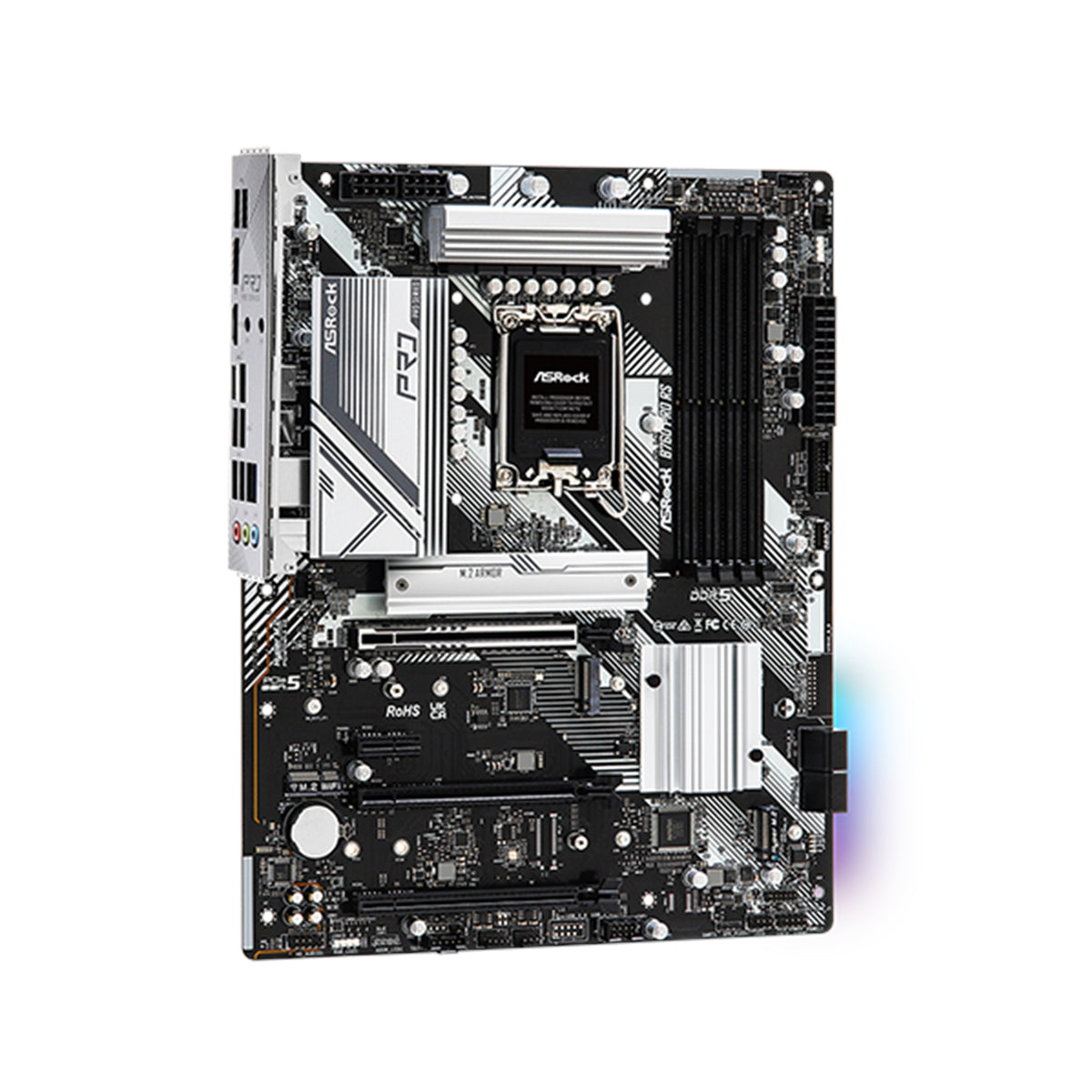 ASRock B760 PRO RS Intel 1700 Socket Motherboard, ATX, 4xDDR5, 3xM2, Fitted I/O