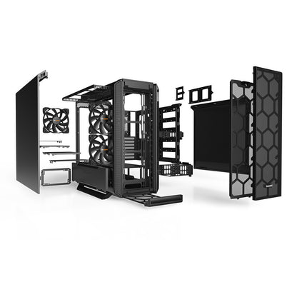be quiet! Silent Base 802 Case, Black, Mid Tower, 3x Pure Wings 2 Black PWM Fans