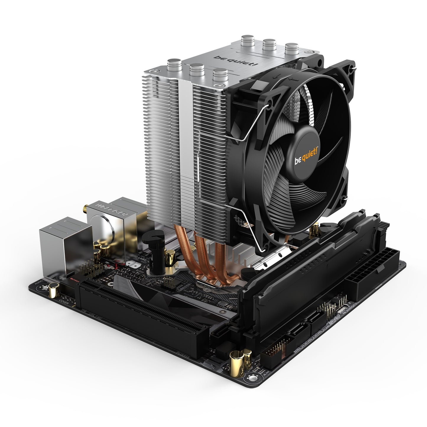 be quiet! Pure Rock Slim 2 Fan CPU Cooling Fan, Universal Socket, Black